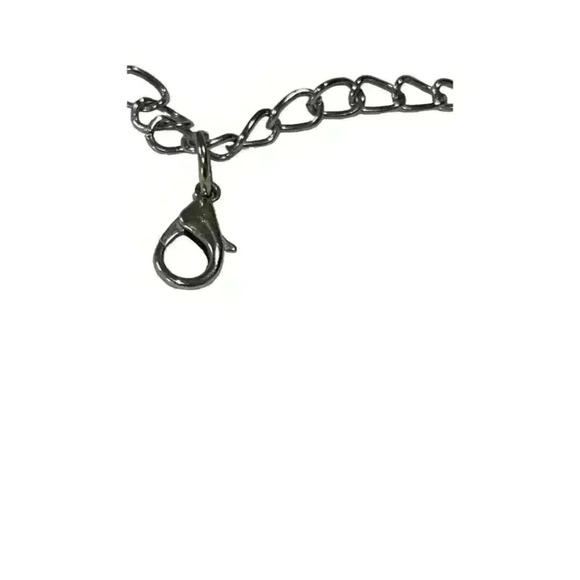 Women’s  necklace with black acrylic stones - Picture 4 of 5